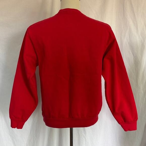 CAPRI PRJCT Project Capri International 100% Cotton RED Sweatshirt L.A. Made S - Picture 3 of 4